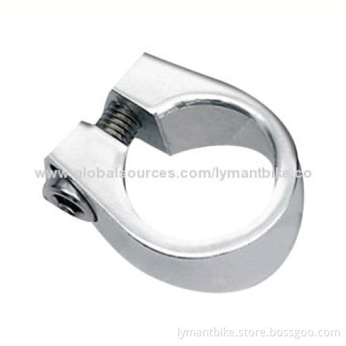 Bicycle Seat Post Clamps, Made of Aluminum Alloy or Carbon Fiber, with Different Colors